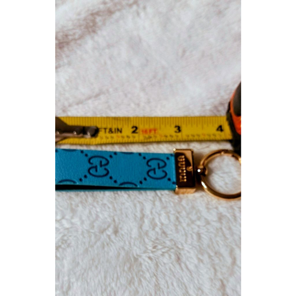 Blue Gold GG Logo Key Holder - Picture 3 of 4